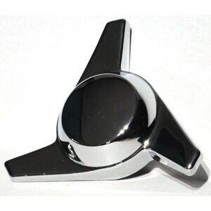 GG Hub Cap Spinner 3 Bar Right Hand Chrome Plastic 1-1/2" Wing Stud Mount #90318